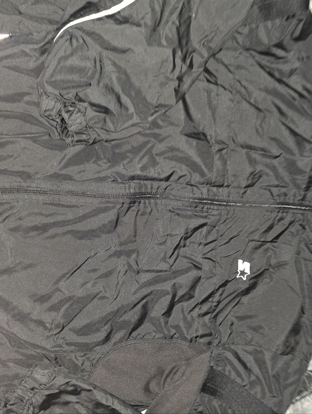 STARTER Black Men's Lightweight Windbreaker with Star Logo
